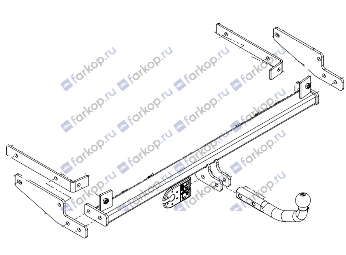 Фаркоп Imiola для Renault Symbol 1999-2008 R.026 в 