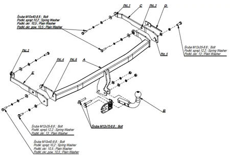 Фаркоп Imiola для Renault Scenic 2003-2009 R.029 в 