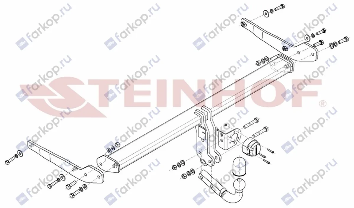 Фаркоп Steinhof для Skoda Kodiaq 2016- S-291 в 