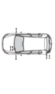 Электрика фаркопа RamredAC (7-полюсная) VW Golf VII 2013- для авто с подготовкой 425007-T в 