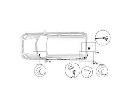 Электрика фаркопа Hak-System (7 pin) для Peugeot Partner 2008- 12500558 в 