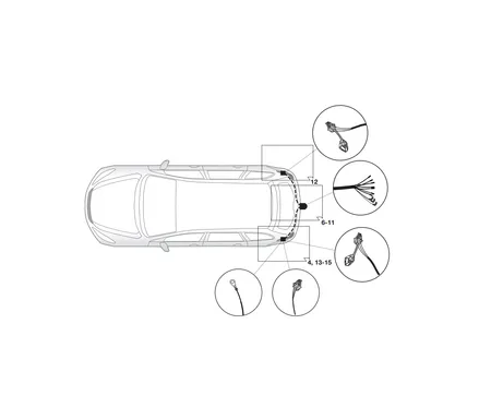 Электрика фаркопа Hak-System (7 pin) для Nissan Murano 2005-2008 16140504 в 