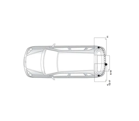 Электрика фаркопа Hak-System (13 pin) для Nissan Murano 2005-2008 26140504 в 