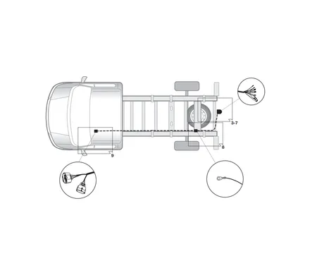 Электрика фаркопа Hak-System (7 pin) для Nissan NV400 2014- 12500606 в 