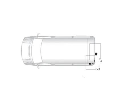 Электрика фаркопа Hak-System (7 pin) для Nissan Primastar 2006-2014 12500523 в 