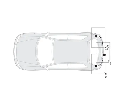 Электрика фаркопа Hak-System (7 pin) для Peugeot 206 1998-2012 16160503 в 