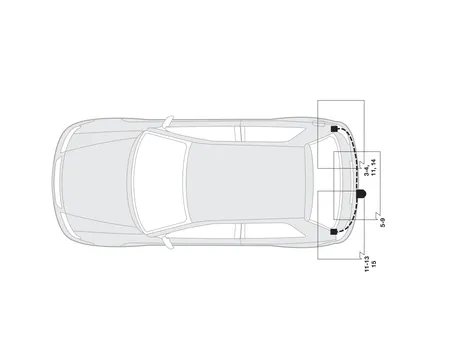 Электрика фаркопа Hak-System (13 pin) для Peugeot 206 1998-2012 26160503 в 