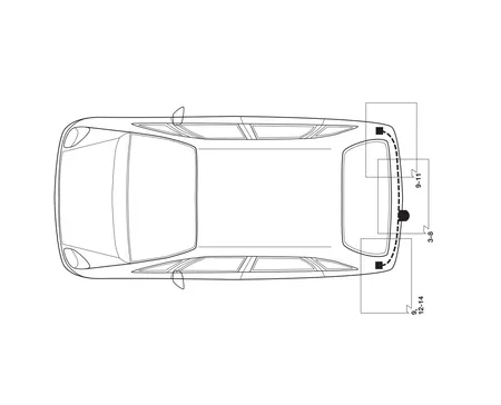 Электрика фаркопа Hak-System (7 pin) для Renault Scenic 2003-2009 16180511 в 