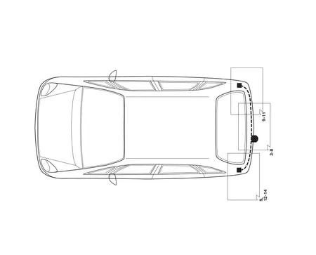 Электрика фаркопа Hak-System (13 pin) для Renault Scenic 2003-2009 26180511 в 