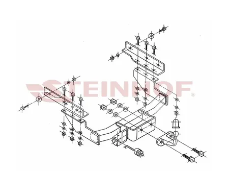 Фаркоп Steinhof для Volkswagen Multivan T4 1990-2003 V-122 в 