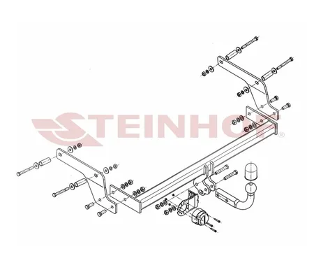 Фаркоп Steinhof для Renault Sandero 2014- D-082 в 