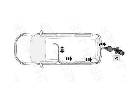 Электрика фаркопа Brink (13 pin) для Volkswagen Multivan T6.1 2019- 747406 в 