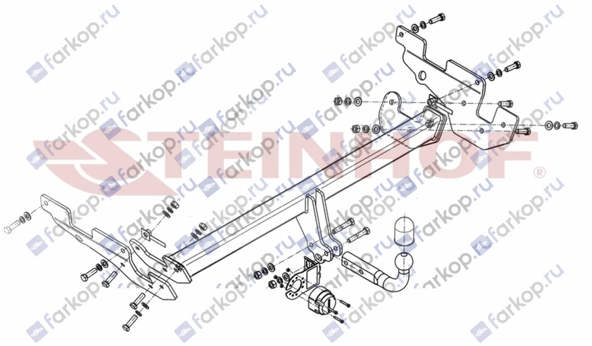 Фаркоп Steinhof для Mazda CX-5 2011-2017 M-032 в 