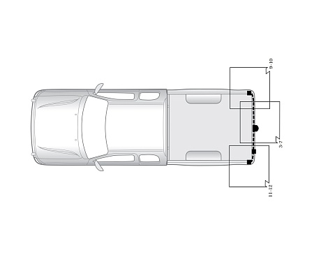 Электрика фаркопа Hak-System (13 pin) для Toyota Hilux 1997-2005 26250508 в 