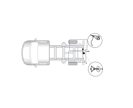 Электрика фаркопа Hak-System (13 pin) для Renault Master 2003-2010 21500518 в 