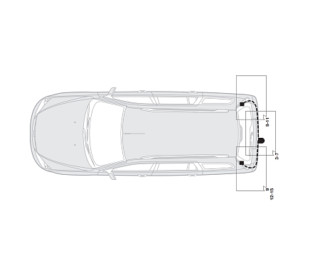 Электрика фаркопа Hak-System (13 pin) для Renault Megane 2003-2009 26180509 в 