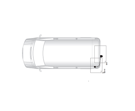 Электрика фаркопа Hak-System (7 pin) для Renault Trafic 2006-2014 12500523 в 