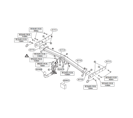 Фаркоп Brink для Audi Q3 2011-2017 617100 в 