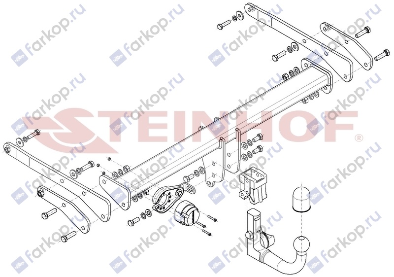 Фаркоп Steinhof для Audi Q5 2017- A-112 в 